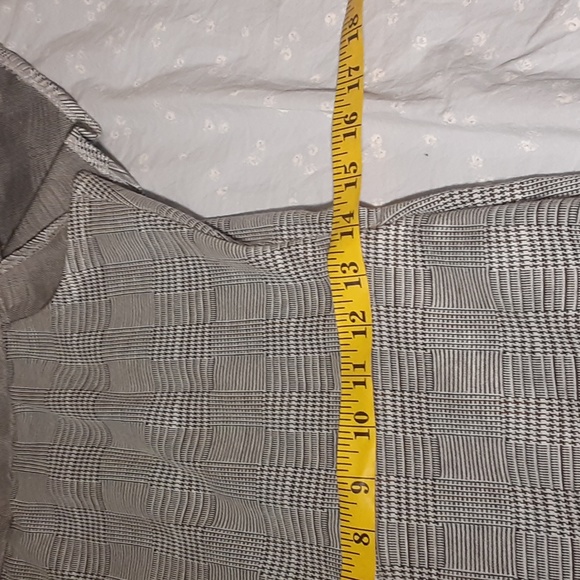 TOP 10 ONE PIECE PNTS SUIT. BLACK ABD WHITE TWEED PATTERN,  LARGE - Picture 8 of 11